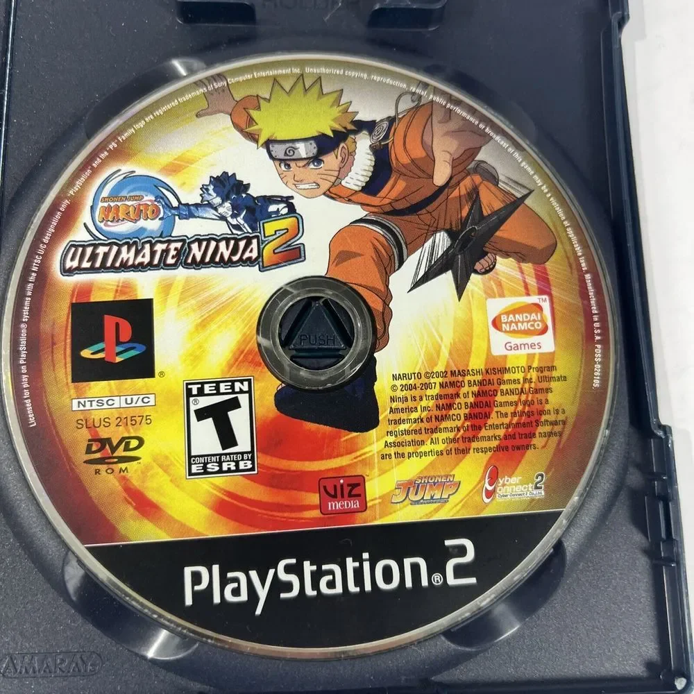 PS2 Shonen Jump Naruto Ultimate Ninja 2 Sony PlayStation 2002 Tested No Manual‎